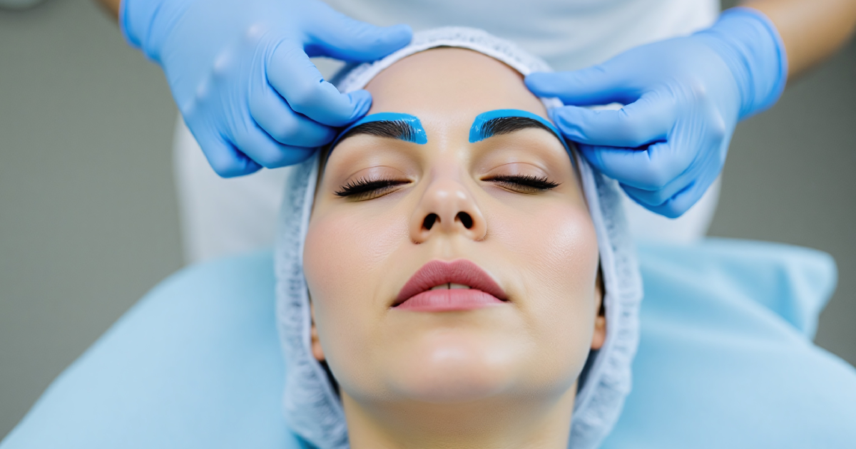 Women taking brow lift treatment in Brows and Lashes in New Fairfield, CT